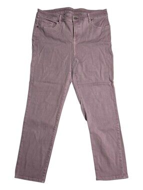 Chicos So Slimming Girlfriend Jeans Women Size 12 / 2R Mauve Pink Slim Leg Ankle